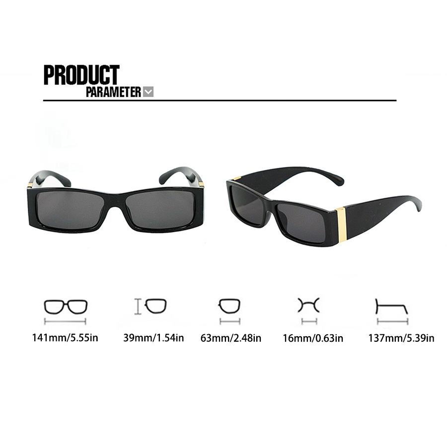 Fashionable Small Frame Square Sunglasses for Men and Women Retro Suitable for Daily Travel Vacation Decorative Glasses