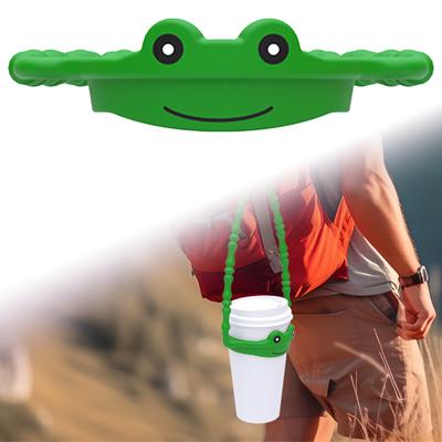 Animal Water Bottle Handle Strap Heavy Duty Non-slip Cup Silicone Ring Sling Holder Travel Tumbler Carrier Lanyard Cup