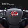 Lexus Car Sticker Carbon Fiber Steering Wheel Decorative Sticker For RX330 IS250 Ct200h ES300h RX350 IS300h NX300h RX400h ES350