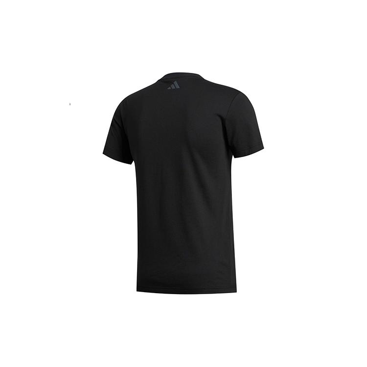 Adidas T Shirts Men's Black Crew Neck Moderate Straight Fit FT2829