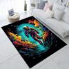 1pc Astronaut & Underwater Scene Area Mat - Non-Slip, Polyester Floor Mat for Living Room, Bedroom, or Office Decor