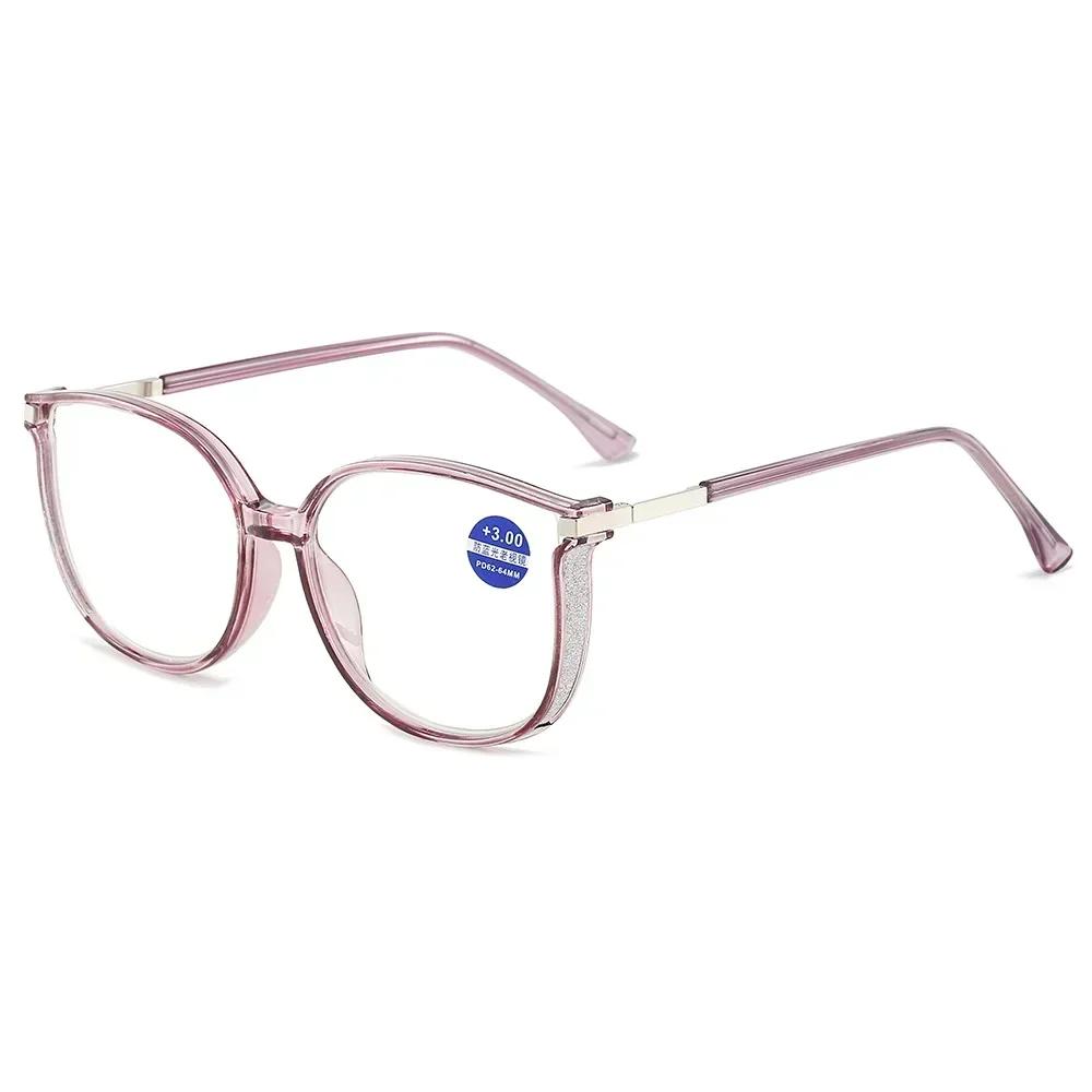 Large Frame Presbyopia Glasses Transparent Lenses Anti-Blue Light Flat Glasses Middle-Aged And Elderly Reading Glasses