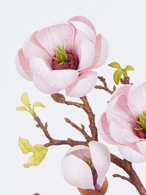 3 Pcs Fake Flowers Artificial Magnolia Flower EVA for Photography Props Wedding Indoor Outdoor Home Living Room Decoration
