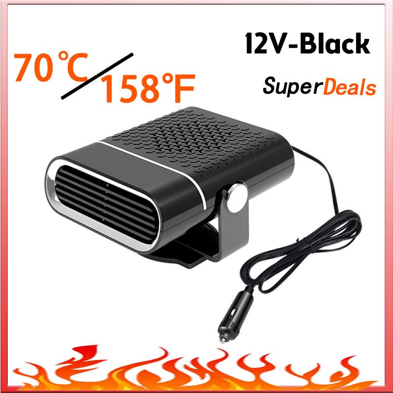 

12 В портативный автомобильный обогреватель с вентилятором 24 В осушитель холодный теплый двухрежимный демистер 150 Вт электрический обогреватель вентилятор для салона автомобиля