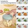 900ml Extra Large Manual Food Chopper Vegetable Chopper Garlic Chopper with 5 Sharp Blades Mincer for Cutting Onions Chili Ginger