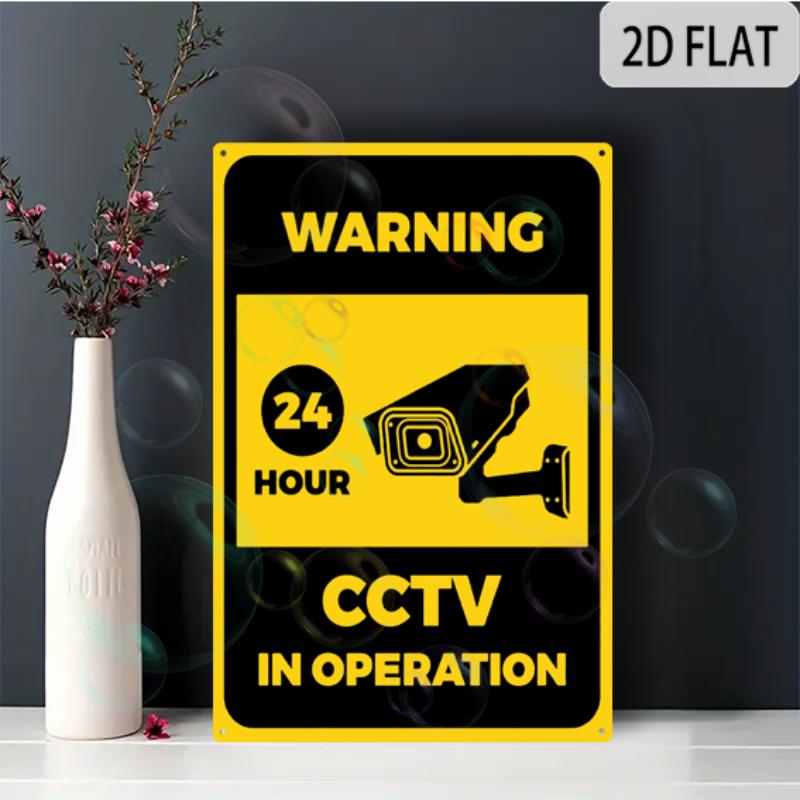 

2D Flat Aluminum Sign 8x12 Sign WARNING Durable Outdoor Aluminum Sign for Business And Parking Regulations 20x30cm（7.8x11.8inch）