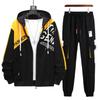 Spring & Autumn Men's Youth Hooded Cardigan Sweatshirt: Trendy Jacket for High School Students