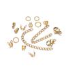 1Box Stainless Steel Lobster Clasps Open Jump Rings Crimp Beads Caps Set For Diy Bracelet Necklace  Jewelry Making Accessories