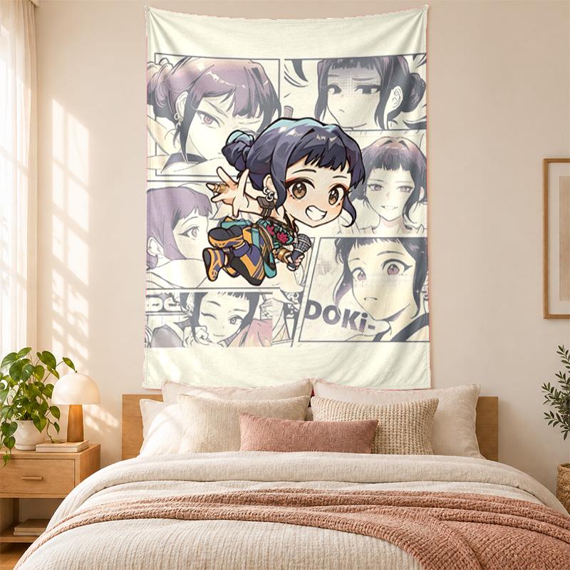 Kpop demon hunters Tapestry highquality for decorating living room bedroom dorm walls ideal as bedroom wallart orholiday gift