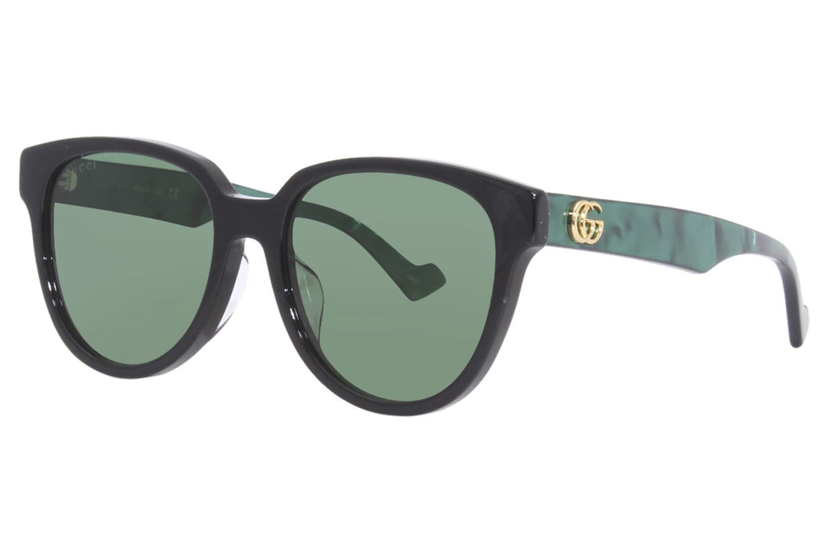 

Gucci Sunglasses Asian Fit GG0960SA 001 Black Green Green Women s