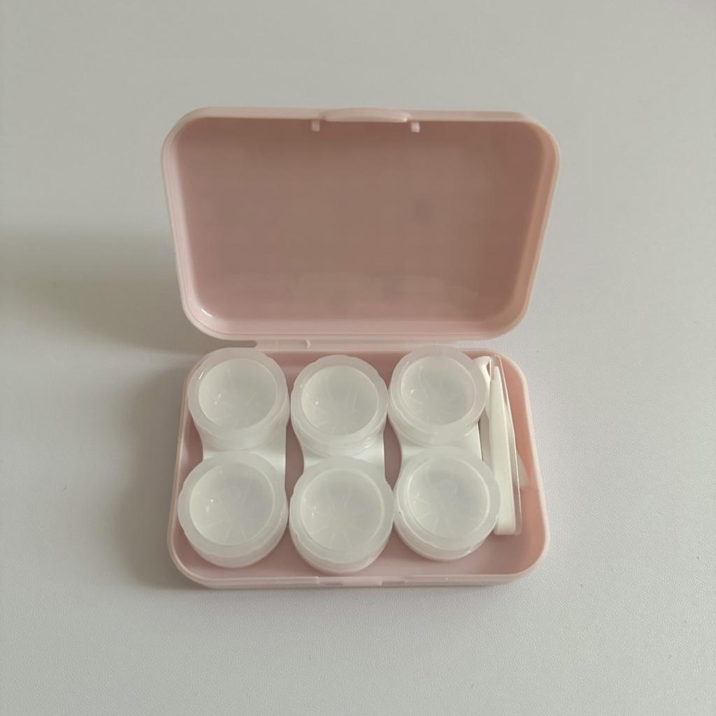 3 Stück/Box Kontaktlinsenbehälter Augen-Kontaktlinsenbox Damen Reise-Kontaktlinsenbehälter Einweichbehälter Linsenbox für Beauty-Pupille