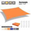 3/5/6M Waterproof Awning Orange Sunshade Sun Shade Sail For Outdoor Garden Beach Camping Patio Pool Sun Canopy Tent Sun Shelters