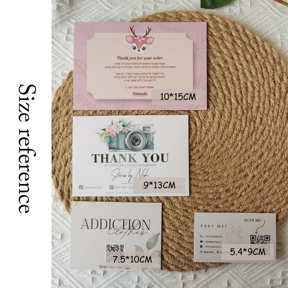 Custom Cards Thank You Cards Custom Business Card Packaging For Small Businesses Wedding invitations Postcards Personalized logo