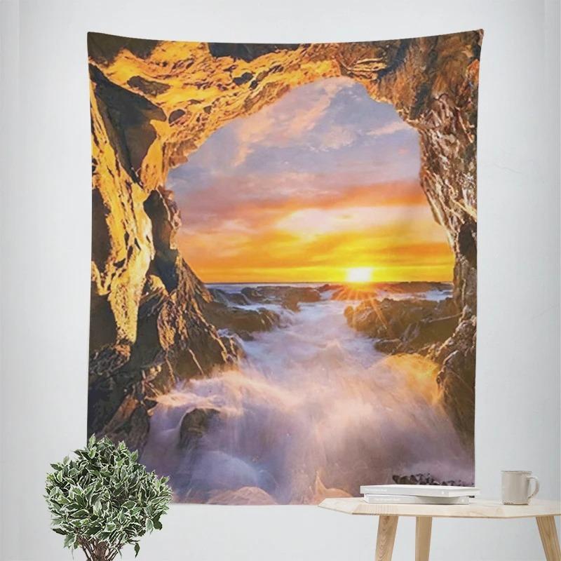 Декоративный гобелен с морским закатом — фото 6