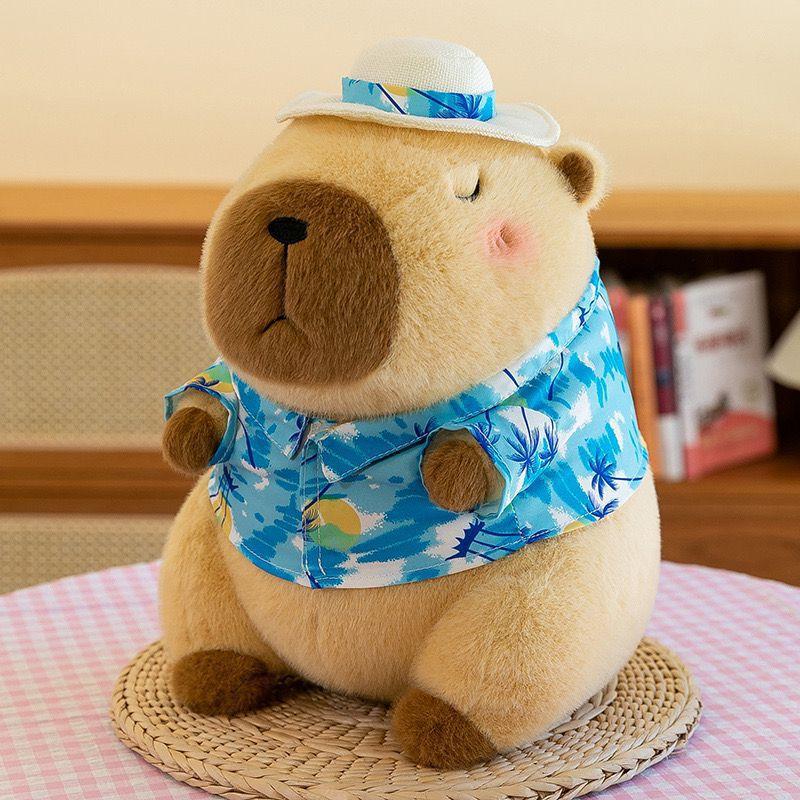 Summer Style Capybara Kapibara Doll Doll Doll Plush Toy Throw Pillow Birthday Gift Rag Doll Girl