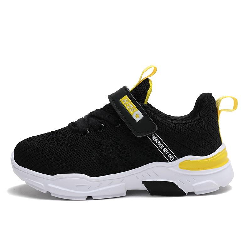 Boys Knit Mesh Sneakers Kids School Running Shoes Lightweight Breathable Sport Footwear Size 28-39