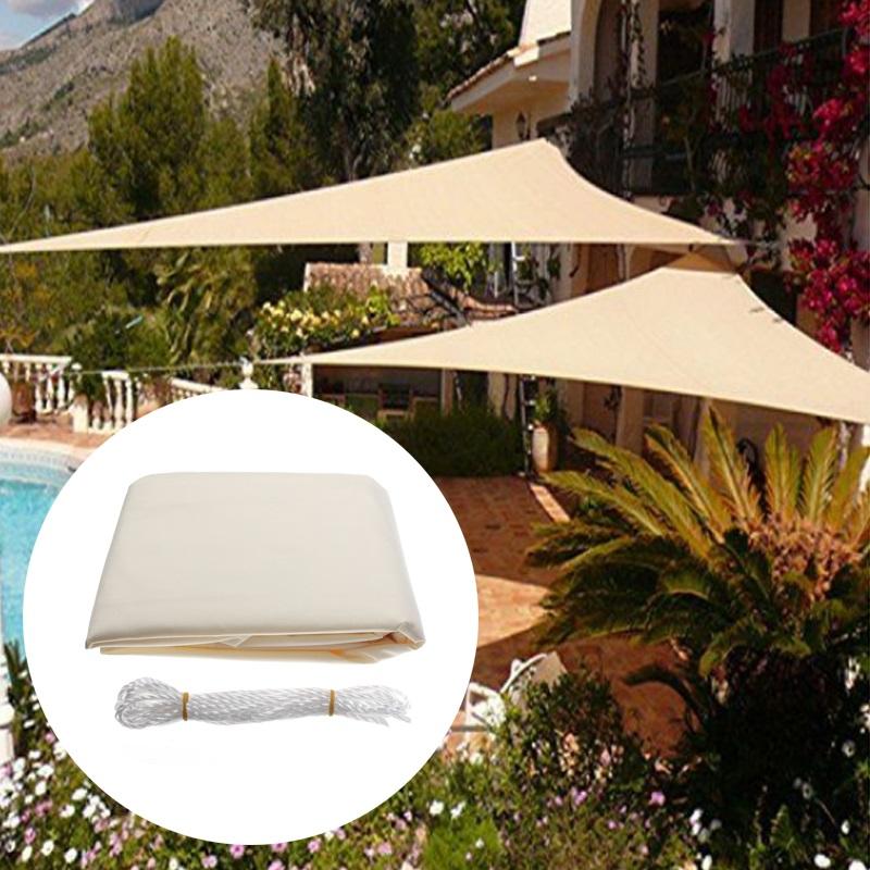

Breathable Sun Shade Sail UV Protection Triangle Sail, Size: 3.6 x 3.6 x 3.6m Green
