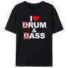I Love Drum  Bass Lovers Rum  Ass Funny Women Mens Cotton Loose TShirt Clothing Novelty Gifts Tee Shirts Graphic Vintage Tops
