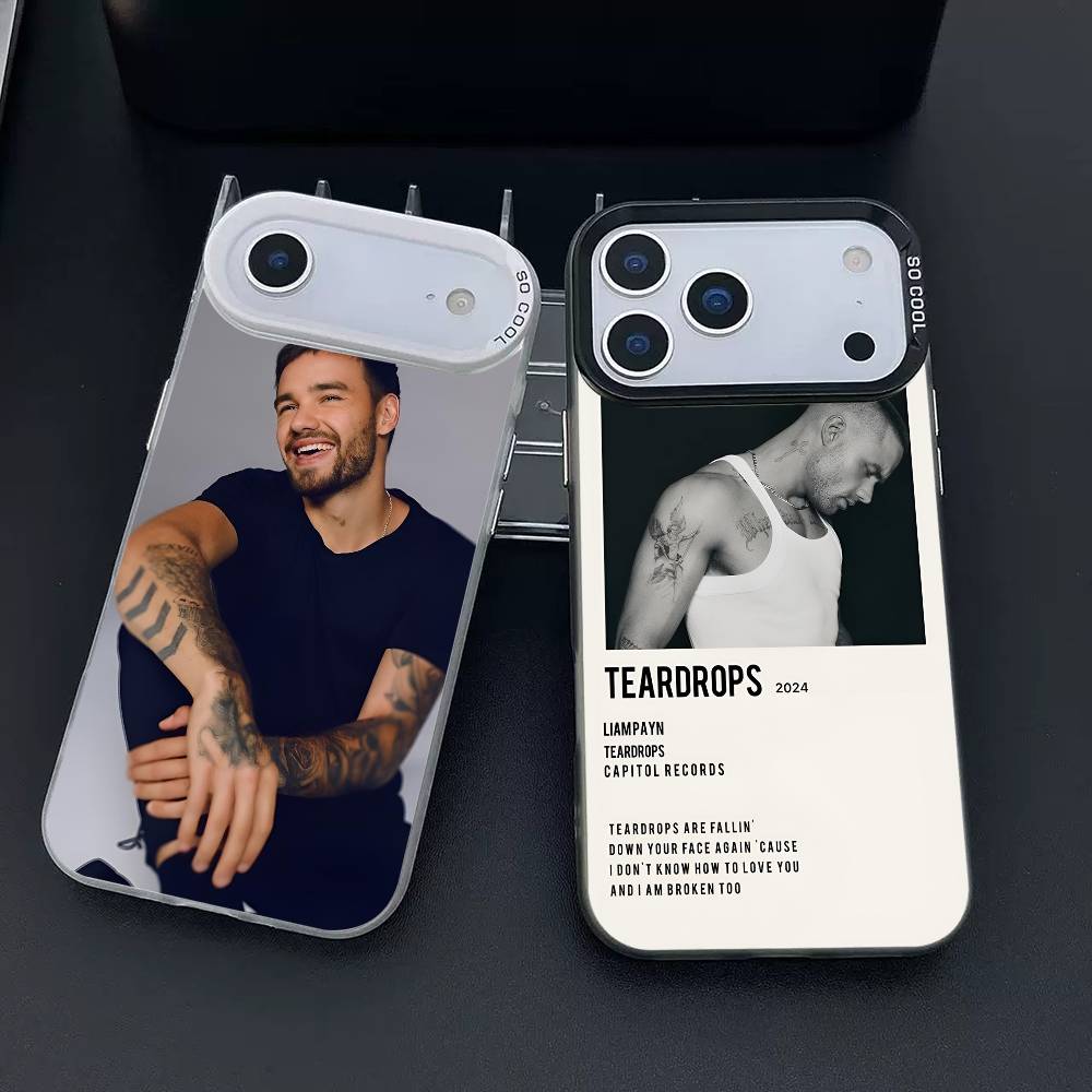 L-liam P-payne Phone Case for iPhone 17 17Air 16 15 14 13 12 11 Pro Max Plus Colorful Silver