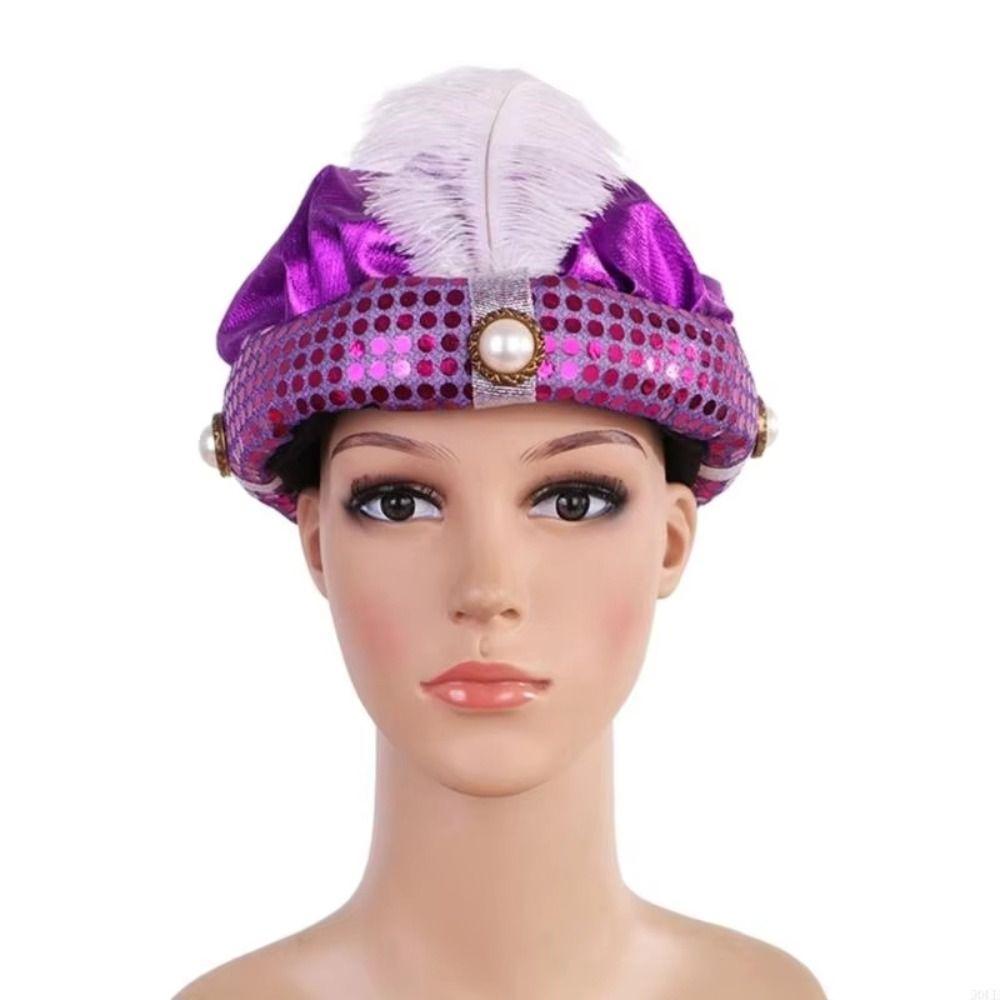 Performance Props Sultan Turban Hats Headpiece Arab Headwear Indian Cap  Men and Women