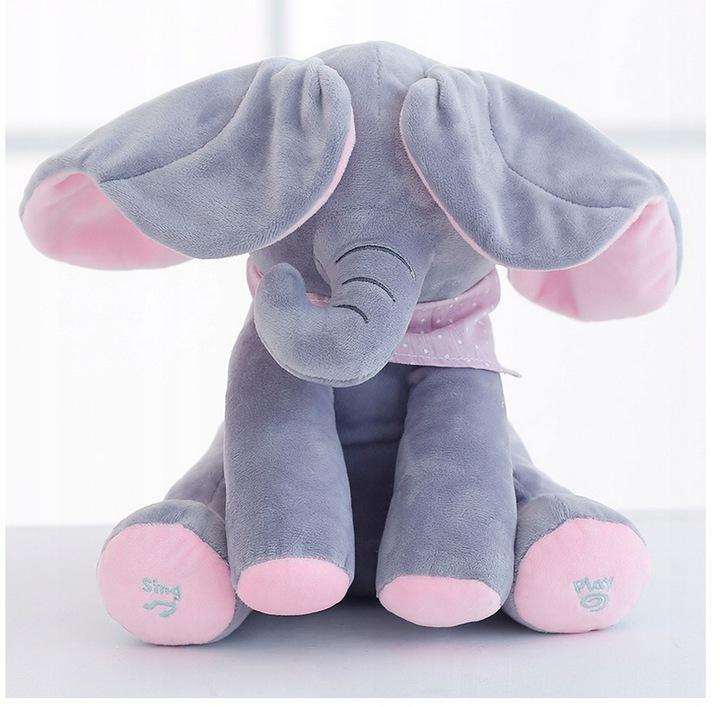 Interaktiver Elefant Akuku Plüschelefant Maskottchen Weicher Rosa