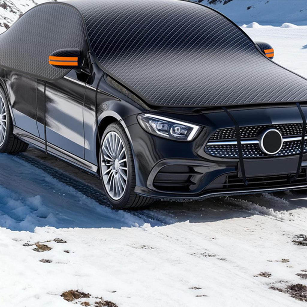 Windshield Snow Cover Windshield Snow Cover Thickened Oxford Cloth Anti-snow Anti-freezing Car Cover With Reflective Strip