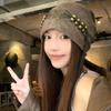 Tassels Beaded Butterfly Hat Weave Knitted Tie-dye Hat Wasteland Pullover Cap  Apparel Accessories