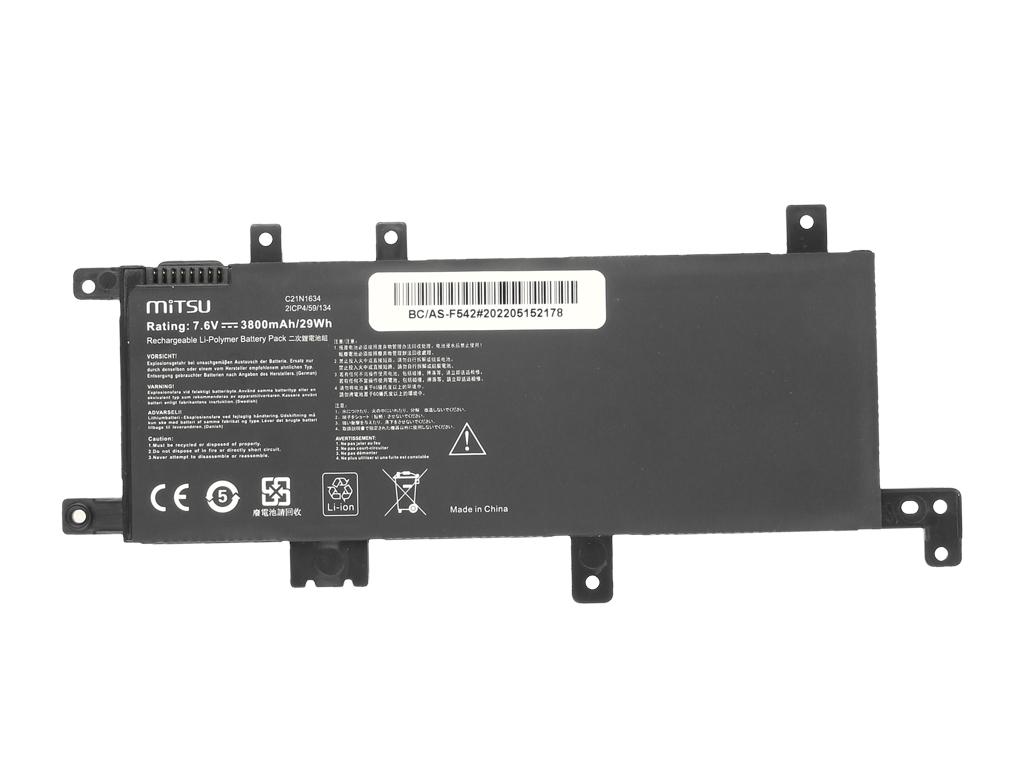 Battery C21N1634 for Asus VivoBook 15 A542 F542