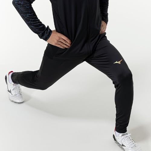 Mizuno Soccer Wear PRO Training Pants, Easy to Move in, P2MDC035, Unisex, Black, Size L