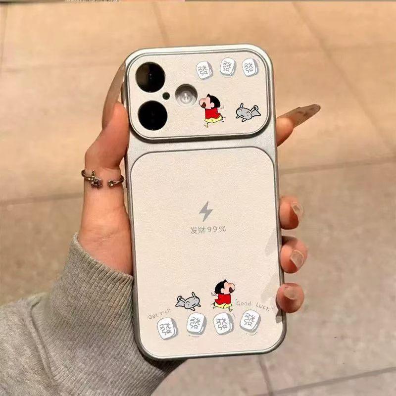 Fa Cai 99 Le Hee Hee Xiaoxin applies to iphone16promax Apple 17 mobile phone case electroplating Windows mobile phone case Apple 11