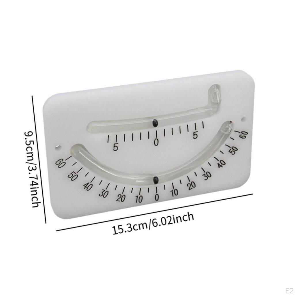 Protractor Level Marine Clinometer Gauge Tool 60 Degrees Inclinometer Degree for RV