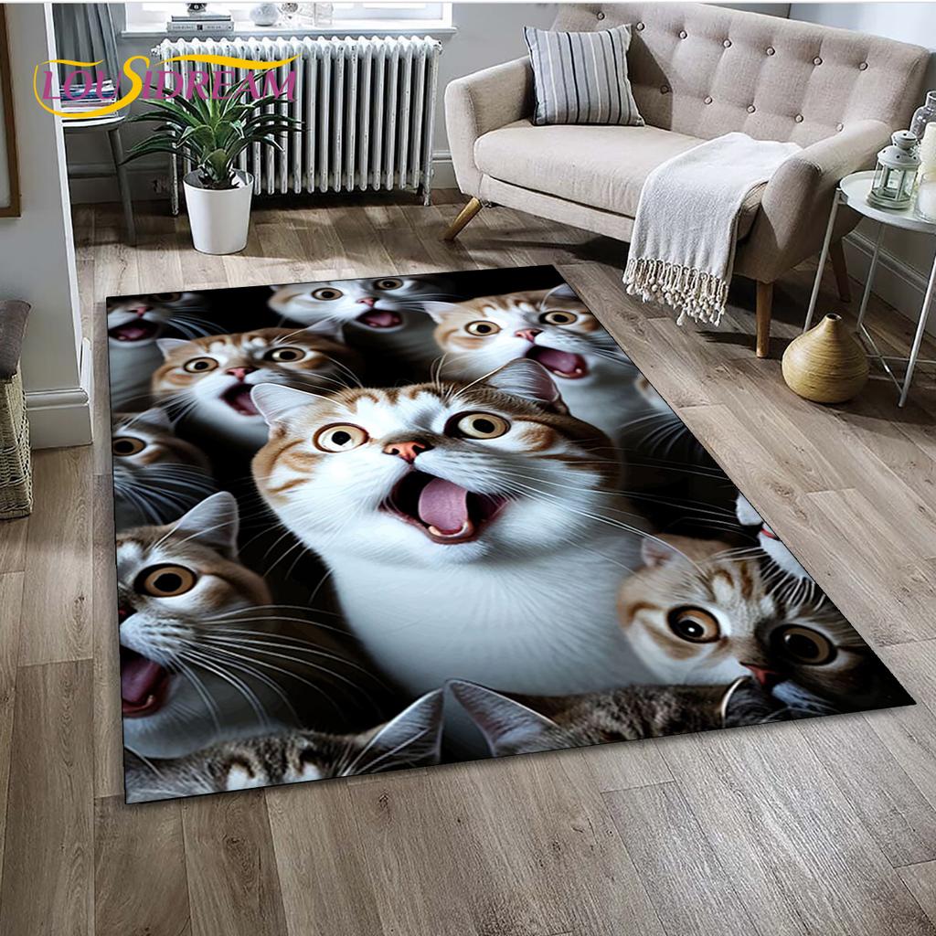 27 Style Cartoon Cute Calico Cat,Persian Cat,Ragdoll Carpet Rug for Home Living Room Bedroom Sofa Doormat Decor,kid Non-slip