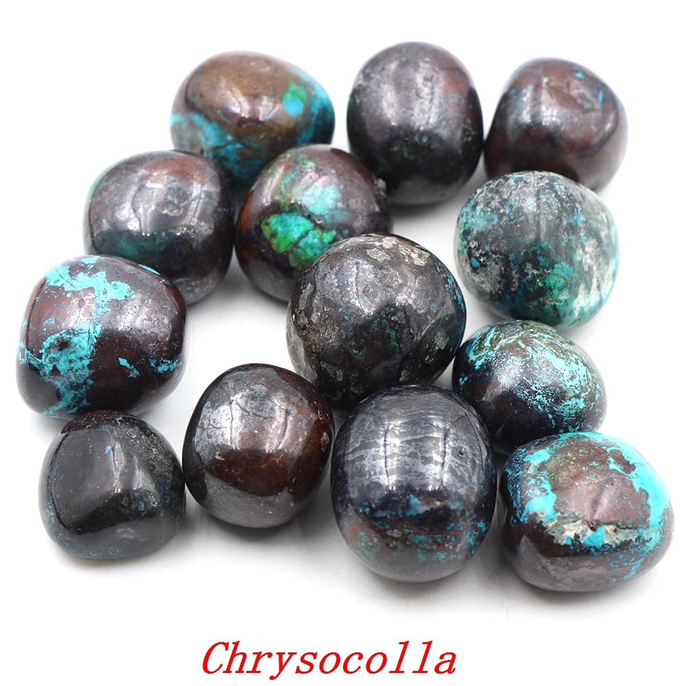 Pierres Roulées Naturelles Chrysocolle Turquoise Turquoise Cristaux Curatifs Vrac Gravier Minéral Énergétique Spécimen Aquarium Décoration Intérieure