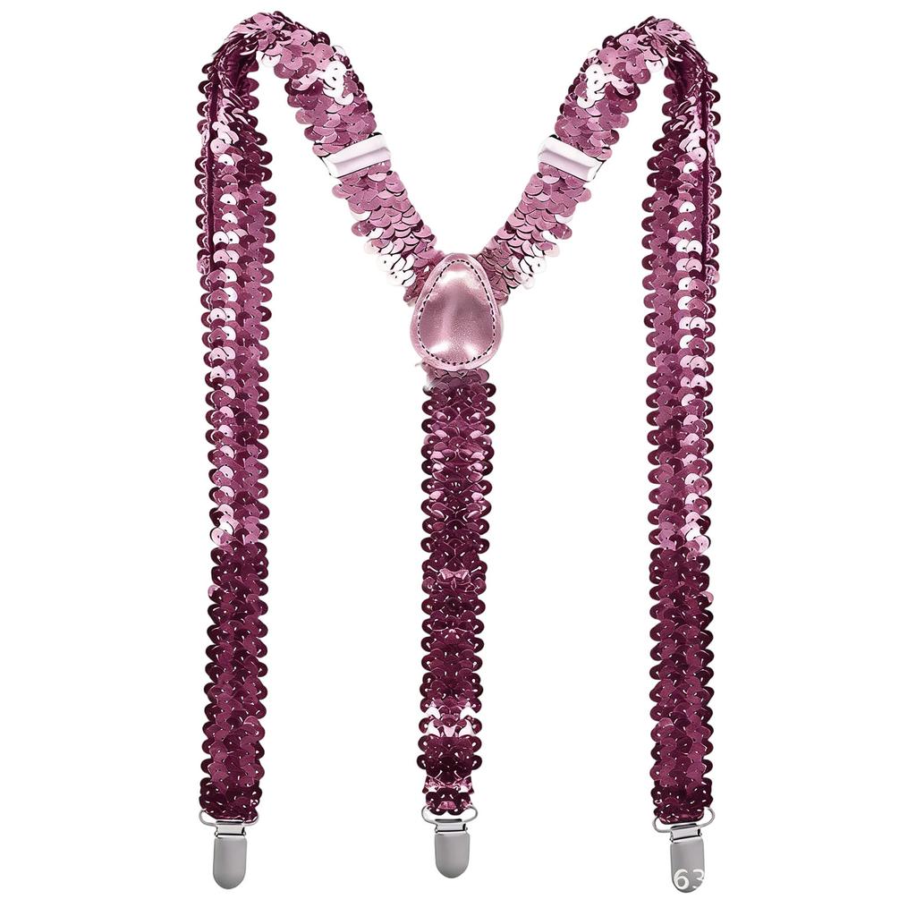 Sequined Suspenders For Performance
