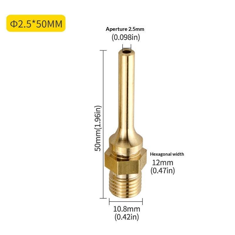 1 Piece Brass Hot Melt Glue  Nozzles High Durability Multi Sizes For DIY Crafts Home Repairs For Most Melt s