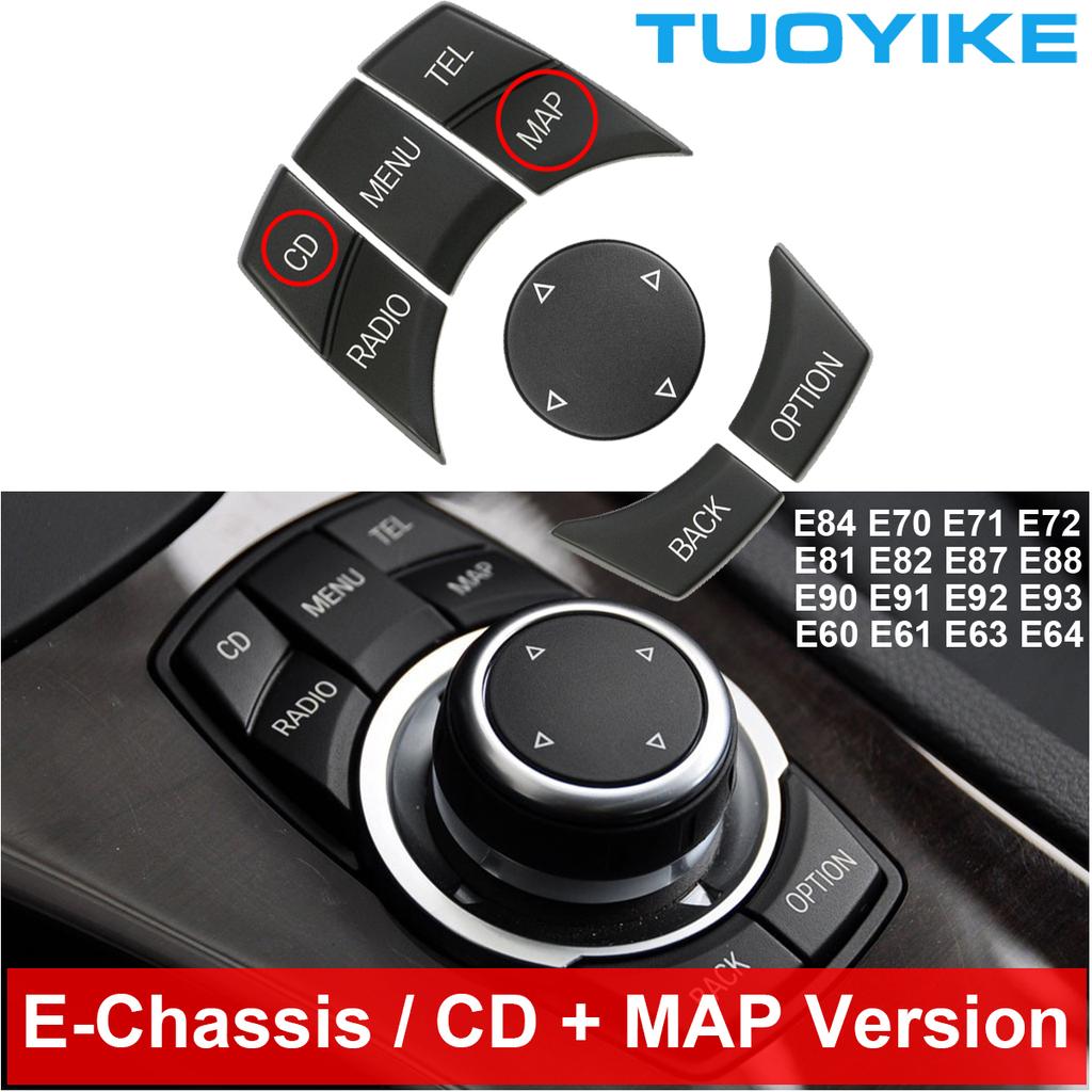 AAAQT1 Car Interior Console CIC i-Drive Multimedia Control Button For BMW 1 3 5-Series X1 E84 X5 X6 E70 E71 E81 E82 E90 E91 E92 E60 E61