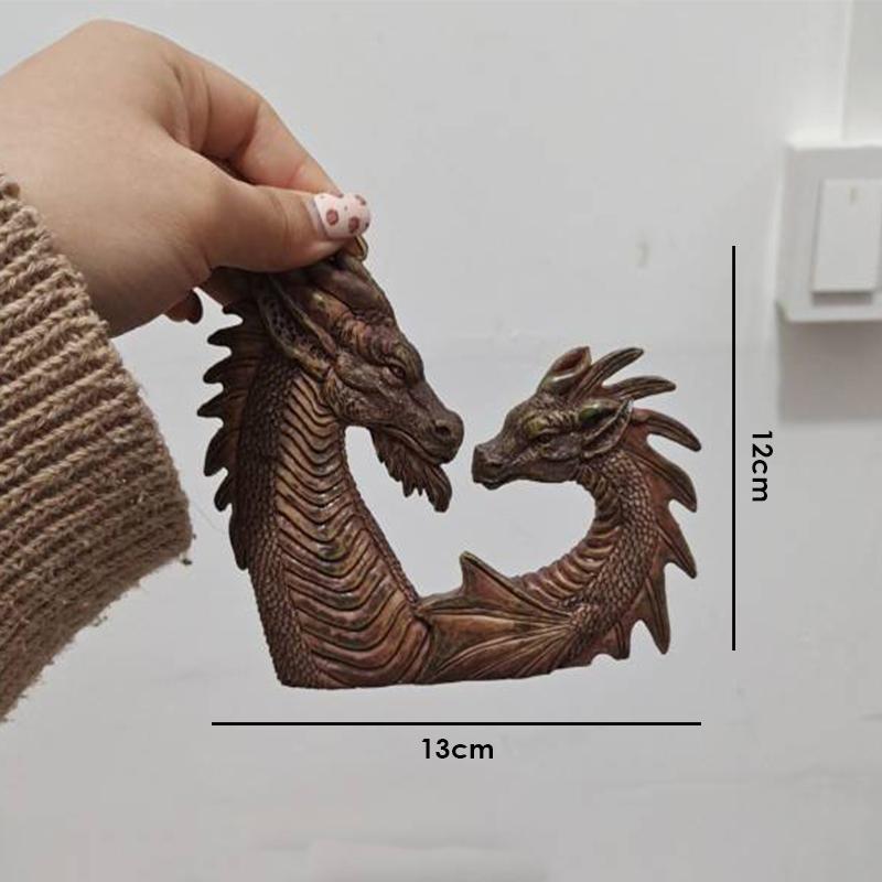 Dragon Art Sculpture Home Statue Desktop Ornament Resin Decoration
