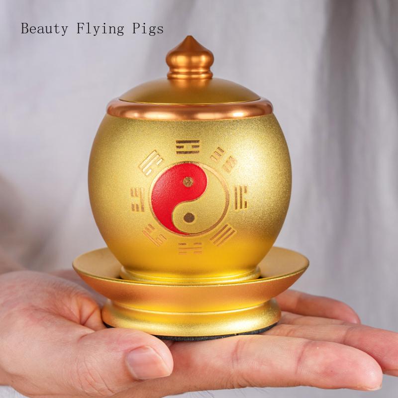 1PCS Metal Taoist Pure Water Worship Cup Household Buddha Front Water Supply Cup Buddha Utensils and Decorative Items