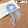 Long Striped Checkered Silk Scarf for Women Lattice Women Summer Scarf New Neck Scarf