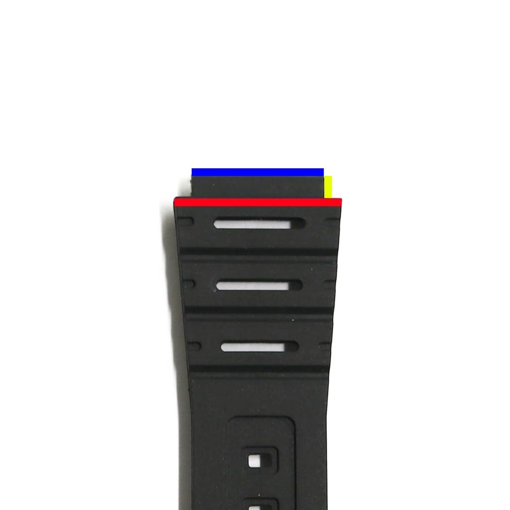 Casio AQS810W S800W SGW 300H 400H AE 1000 1300 1200 atd. Kompatibilní náhradní řemínek 18mm Guma [SOUBI] W-218 ca-023 (Černá)