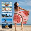 Pink Watermelon Fruit Beach Towel Lightweight Microfiber Beach Towels Decor Quick Dry Pool Towel for Beach Travel Swim Camping