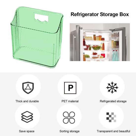 Holdbar Clear Prevent Mess Tykk Kjøleskapsdør Egg Organizer Kjøleskapstilbehør Egg Oppbevaringsbeholder