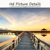 Sunsets Bridge Wooden Lake Landscape Posters and Prints Canvas Painting Cuadros Scandinavian Wall Art Picture for Living Room