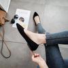 Popular flat shoes women's black low-heeled pointed 2025 summer versatile new shallow mouth comfortable casual work shoes