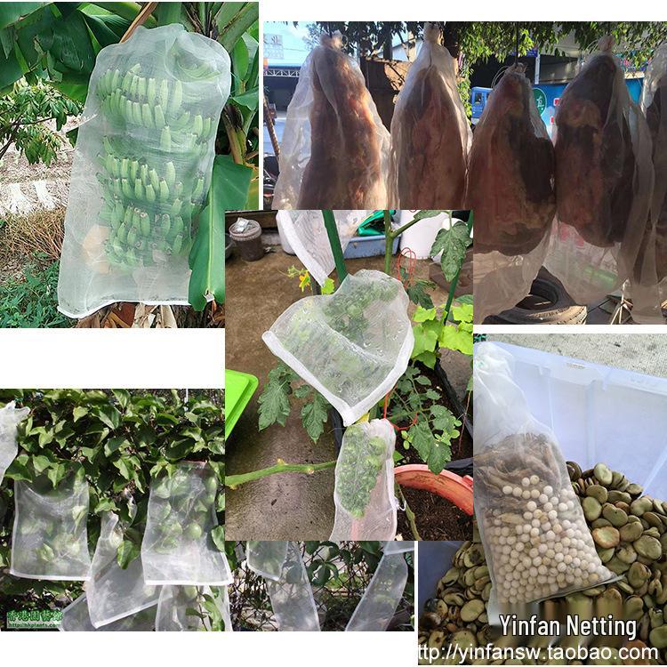 Nylon Mesh Reusable Fruit Fly-Proof Soaking Bag - 40 Mesh, Breathable, Insect-Proof Seed Filter Bag