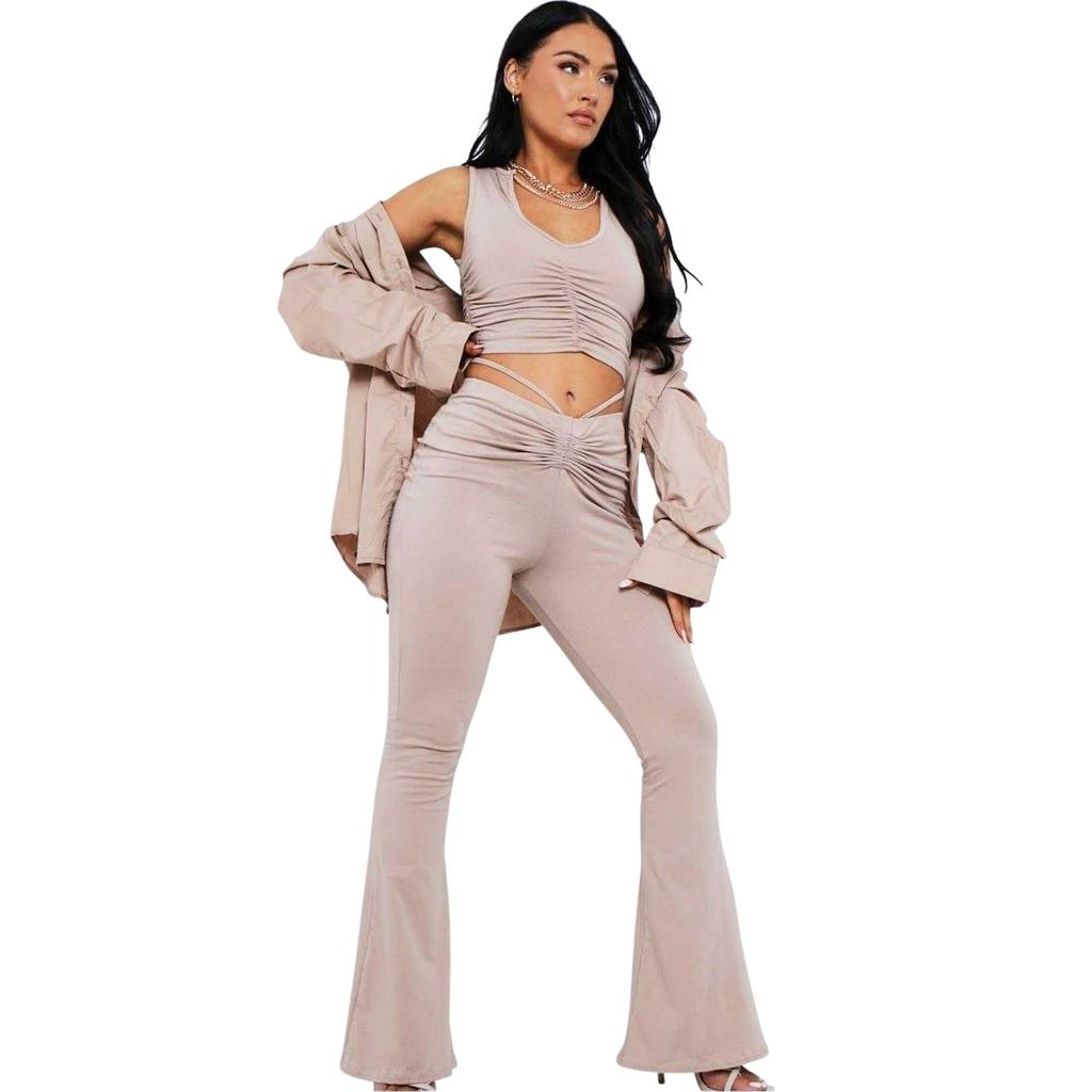 Missy Empire Womens/Ladies Ruched High Waist Trousers