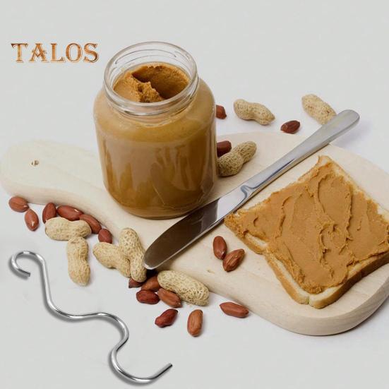 Nerezová míchací tyč na omáčky s klikou a škrabkou Nástroj na míchání másla pro míchání a roztírání arašídového mandlového másla