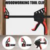 Woodworking Clamp with Ergonomic Handle Multipurpose One-handed Operation Quick Grip Clip DIY Projects Hand Tool
