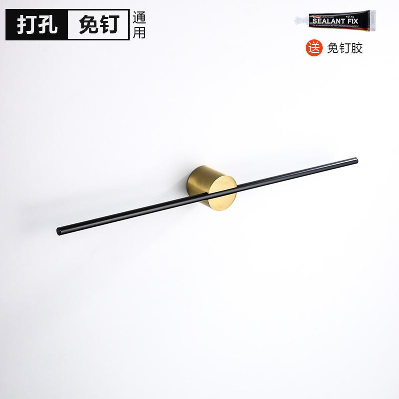 40/50cm Movable Towel Bar Towel Hanger Bath Towel Holder Wall Towel Bar Space Aluminum Bathroom Shelf Kitchen Storage Rack