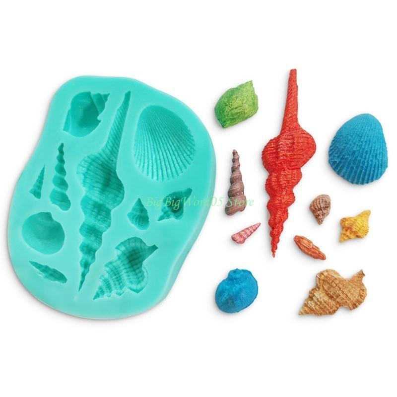 24TE DIY Fondant Moulds Clay Molds Soap Mould DIY Marine Life Series Modeling Moulds Silicone Material for Kitchen DIY Baking